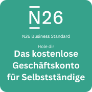 N26 Business Standard - Das kostenlose GEschäftskonto für Selbtständige